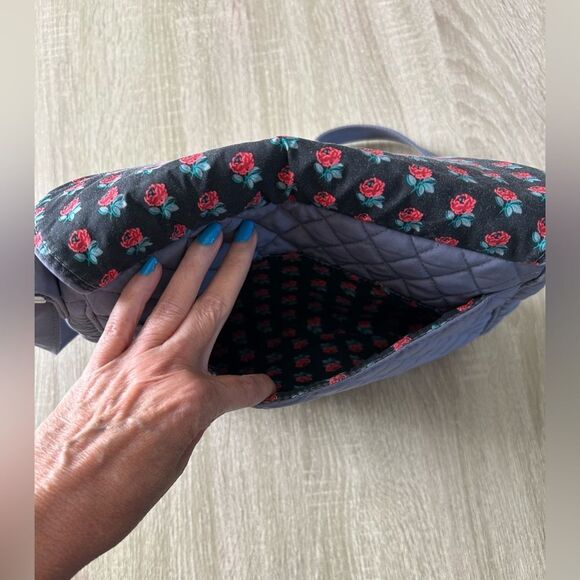 PREOWNED … VERA BRADLEY Quilted Charcoal Shoulder Bag - Picture 4 of 6